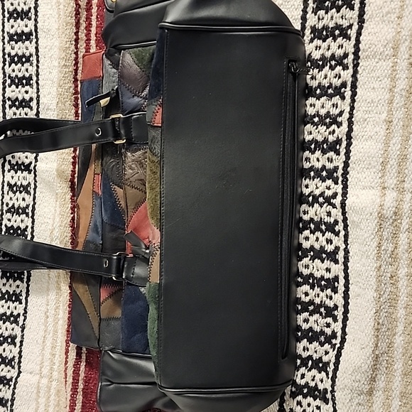 🔴 🔚🔜 VTG La Corina Leather Patchwork Purse. - Picture 14 of 16